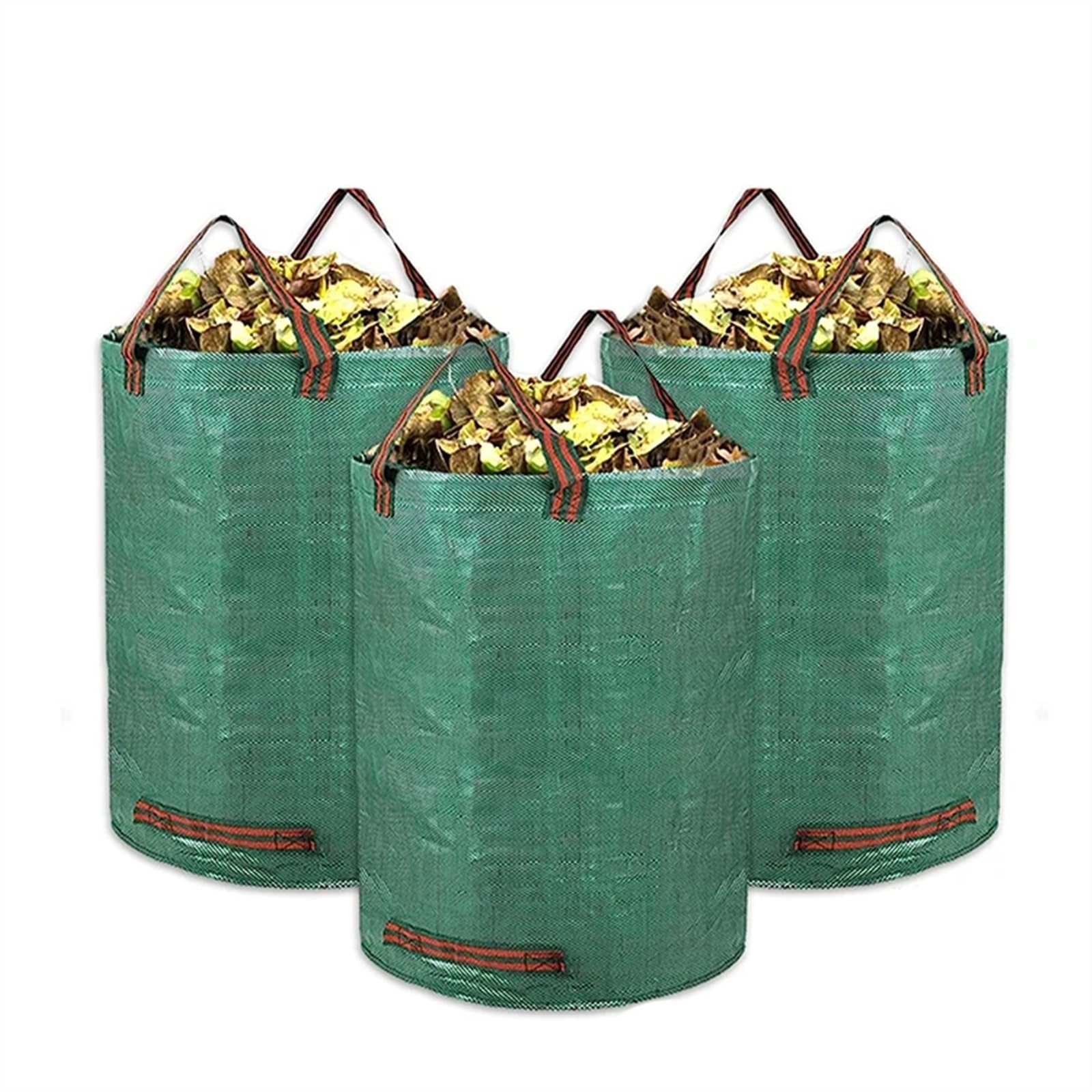 Sacos de Jardin Bolsa de basura para jardín, saco de hojas impermeable reutilizable, contenedor de basura para hierba, bolsa de almacenamiento de hojas para jardín Bolsa Jardin(60L 3pcs)