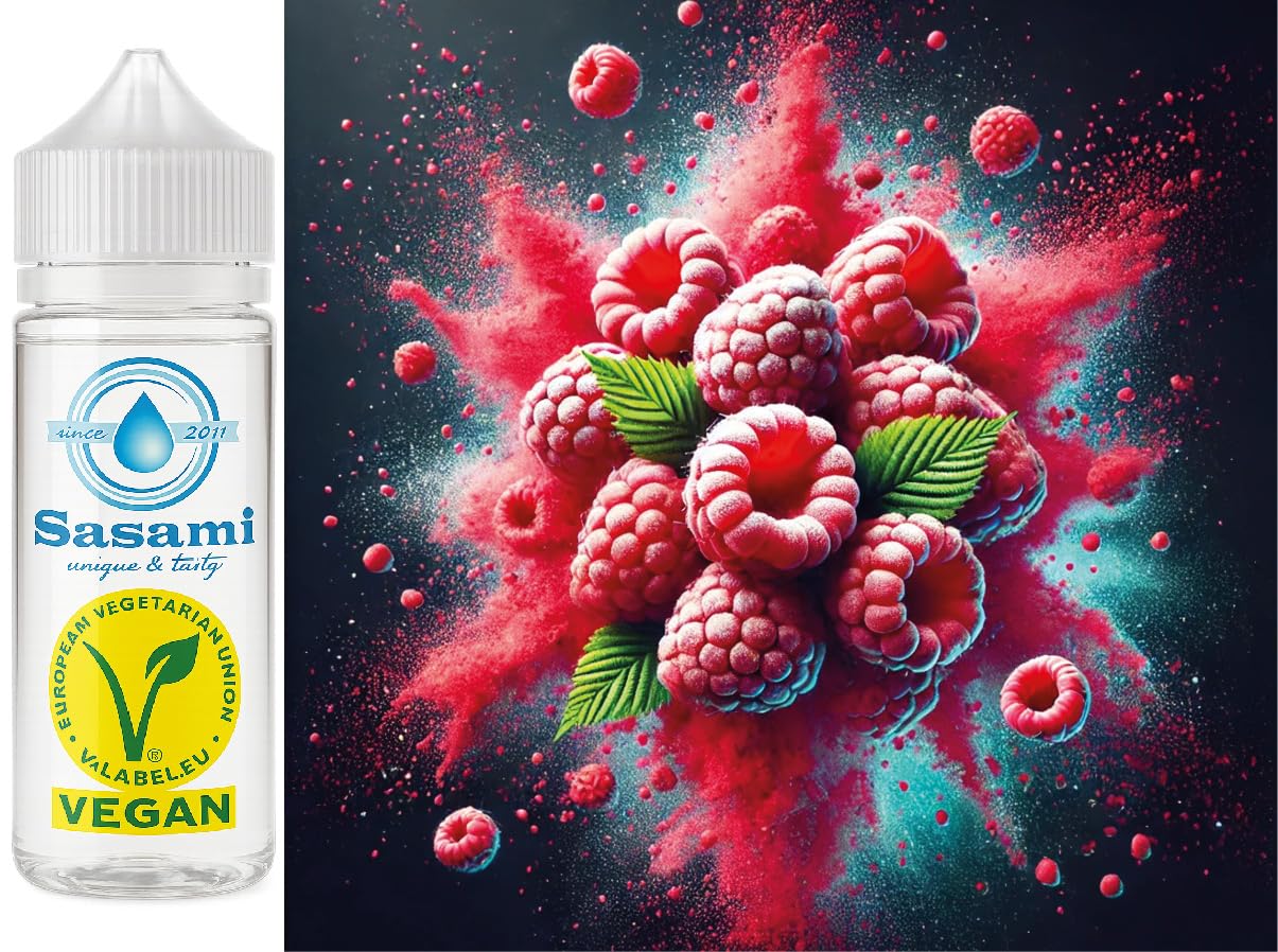 Polvo efervescente - frambuesa aroma concentrado - Vegano - Sasami - 100ml