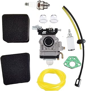 Shnile Carburetor compatible with 300486 Earthquake E43 E43WC E43CE Auger MC43 MC43CE MC43E MC43ECE MC43RCE 11334 43CC 51.7CC 2 Cycle Fuel Line Filter Grommet Kit
