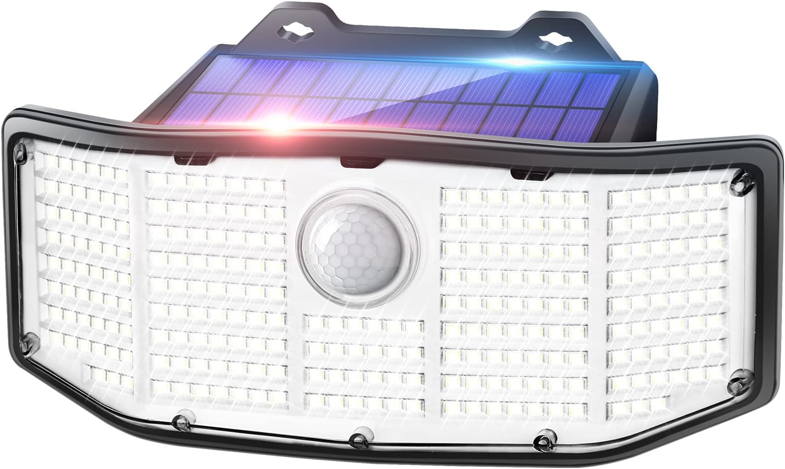 CLAONER Solar Outdoor Lights Motion Sensor - Upgraded 2500Lm Solar Motion Lights Outdoor 252 LED Solar Security Lights IP65 Waterproof Wireless Solar Powered Wall Light for Outside Garage (1 Pack)