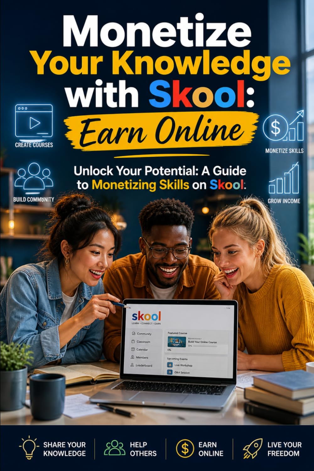 Monetize Your Knowledge with Skool: Earn Online: Unlock Your Potential: A Guide to Monetizing Skills on Skool