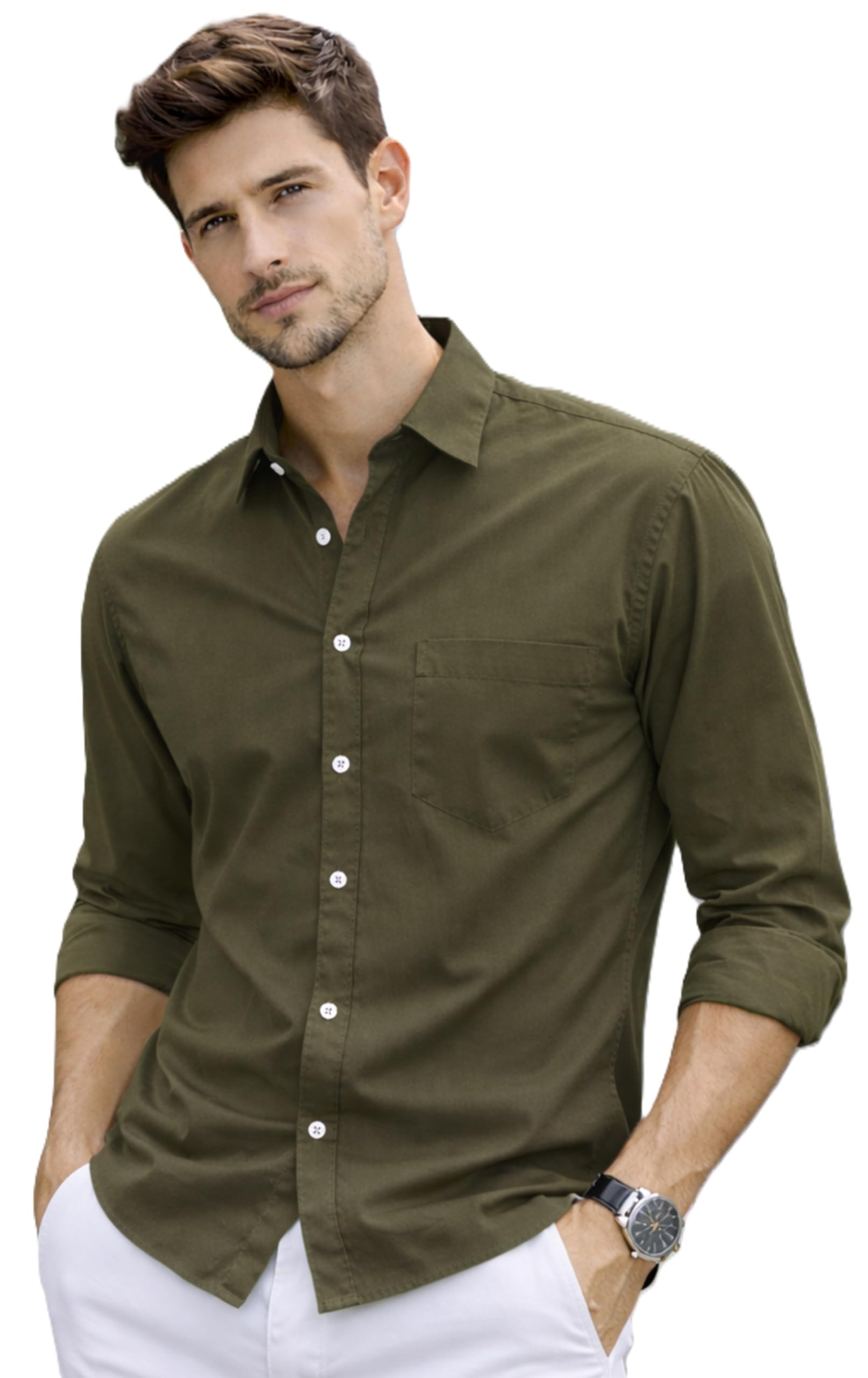 Shirt for Men | Regular Casual Shirts for Mens’ | Men’s Casual Shirt’s Slim Fit | Full Sleeve Cotton Shirts for Men’s | Solid Shirt’s for Mens Stylish | Formal & Casual Office Wear Shirts