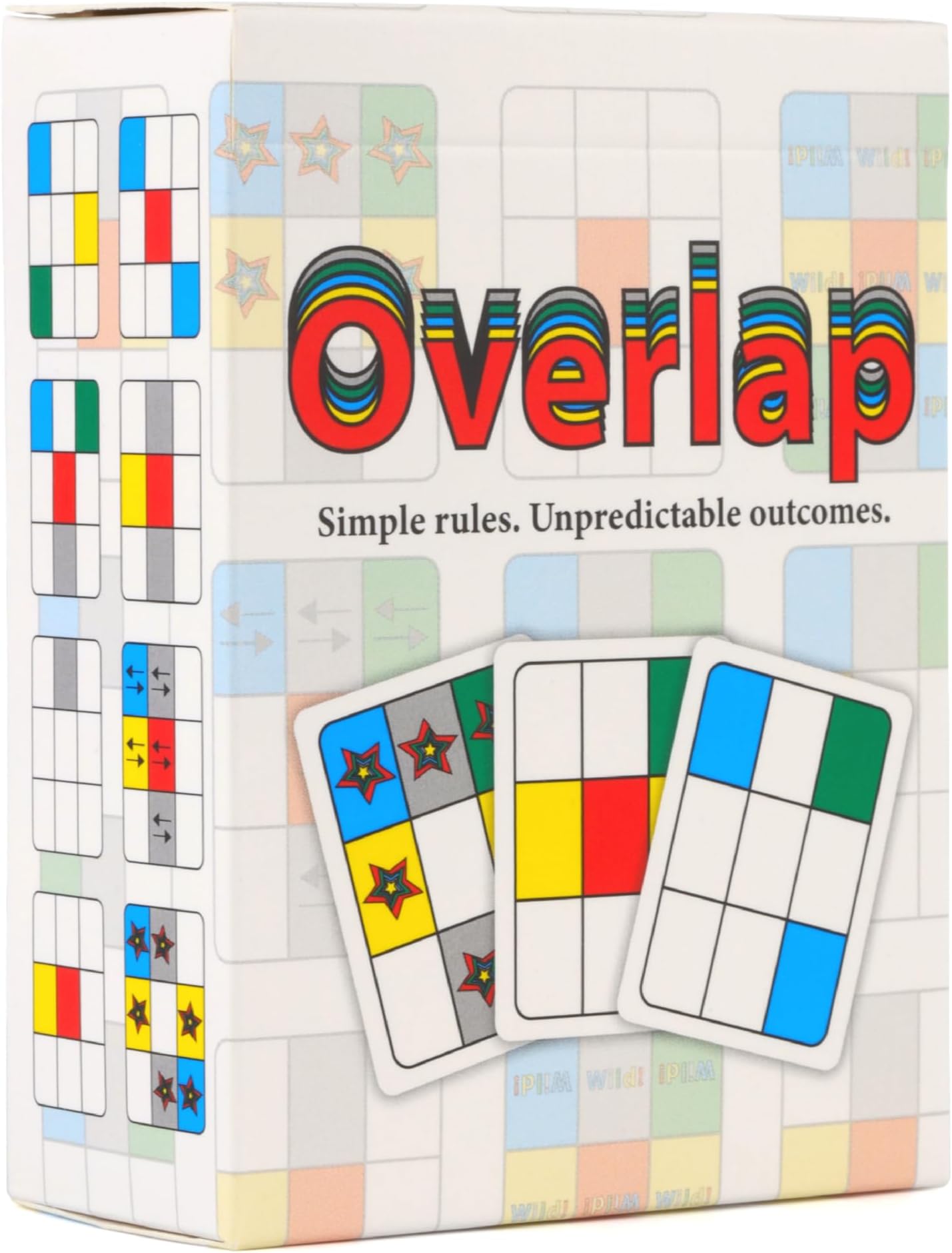 Niche Nation Games Overlap - Award-Winning Deceptively Simple Strategy Card Game for Adults and Families - 2 Player Game or Up to 8 Players - Easy to Learn Mensa Recommended Brain Game