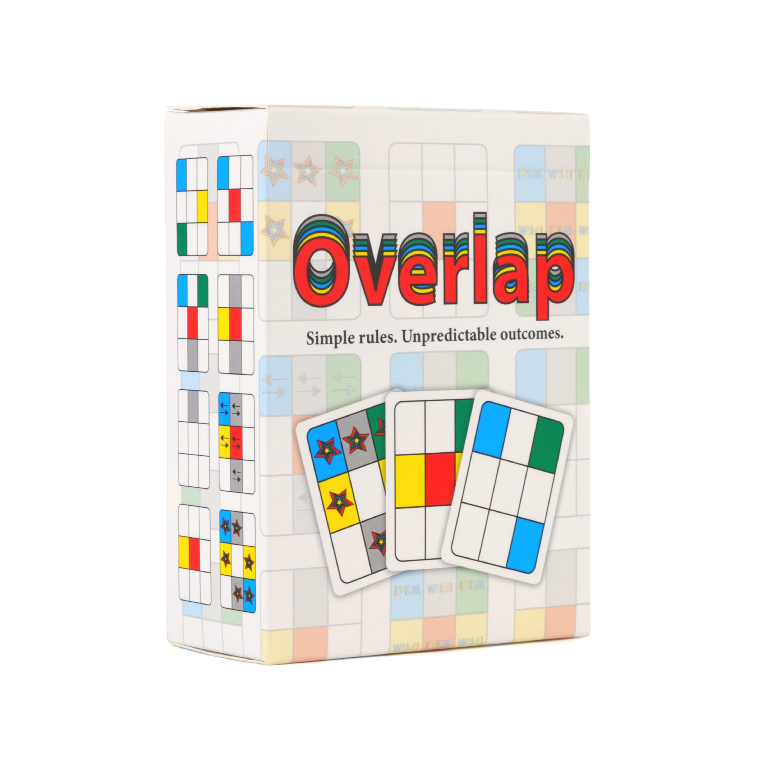 Overlap - Award-Winning Deceptively Simple Strategy Card Game For Adults and Families - 2 Player Game or Up To 8 Players - Easy to Learn Mensa Recommended Brain Game - Smart Stocking Stuffer