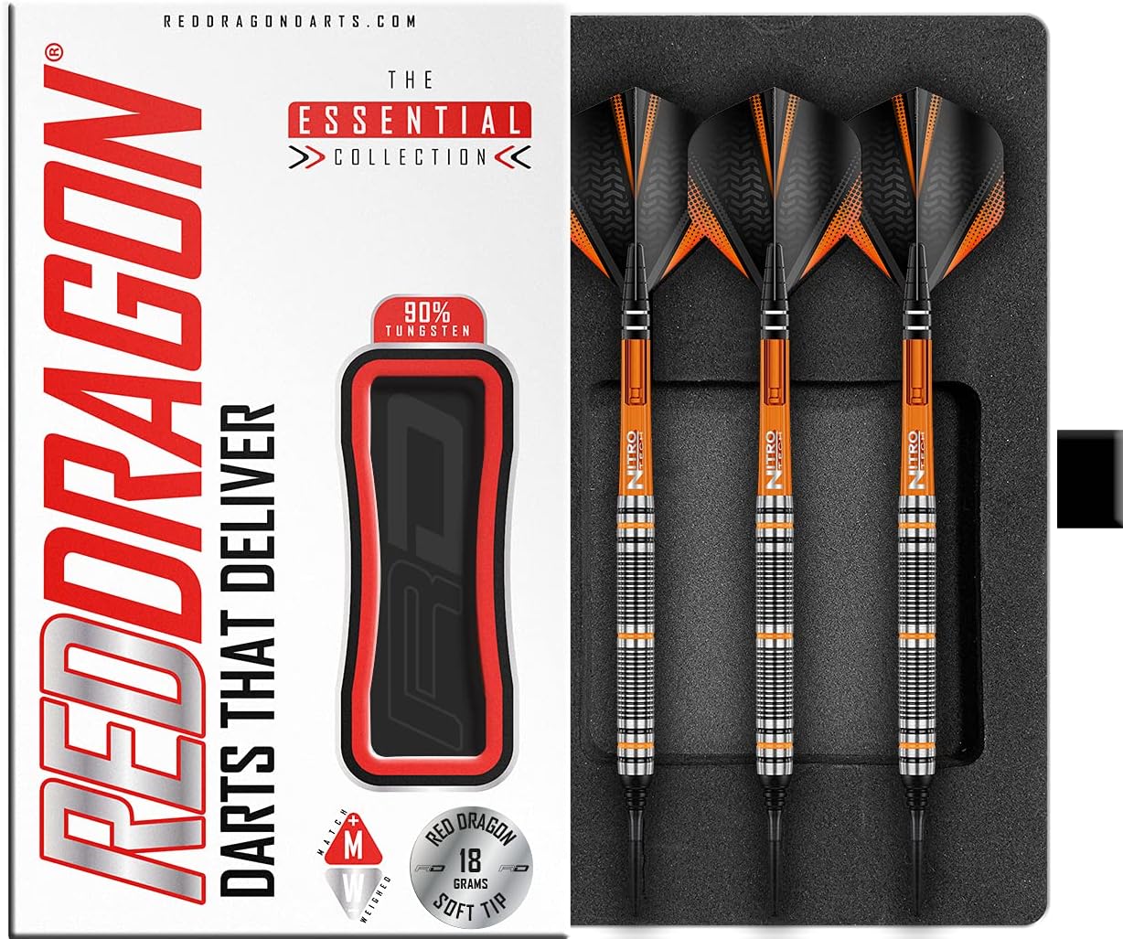Red Dragon Vengeance Red 90% Steel Tip Darts