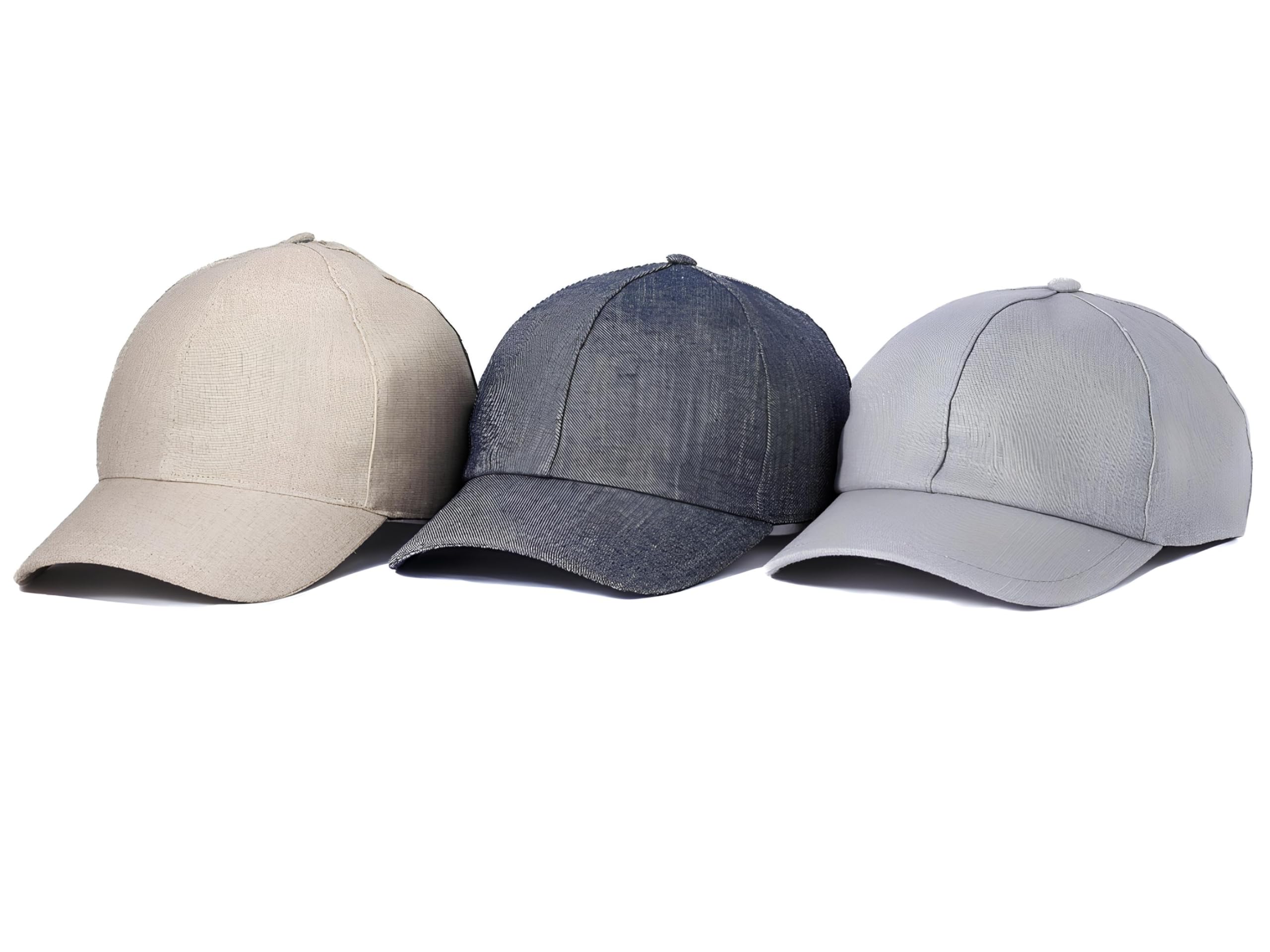 Cappellino Baseball Uomo Estivo 100% Lino Made in Italy - Taglie 55-62, Visiera, Fodera Cotone Traspirante, Anti-UV