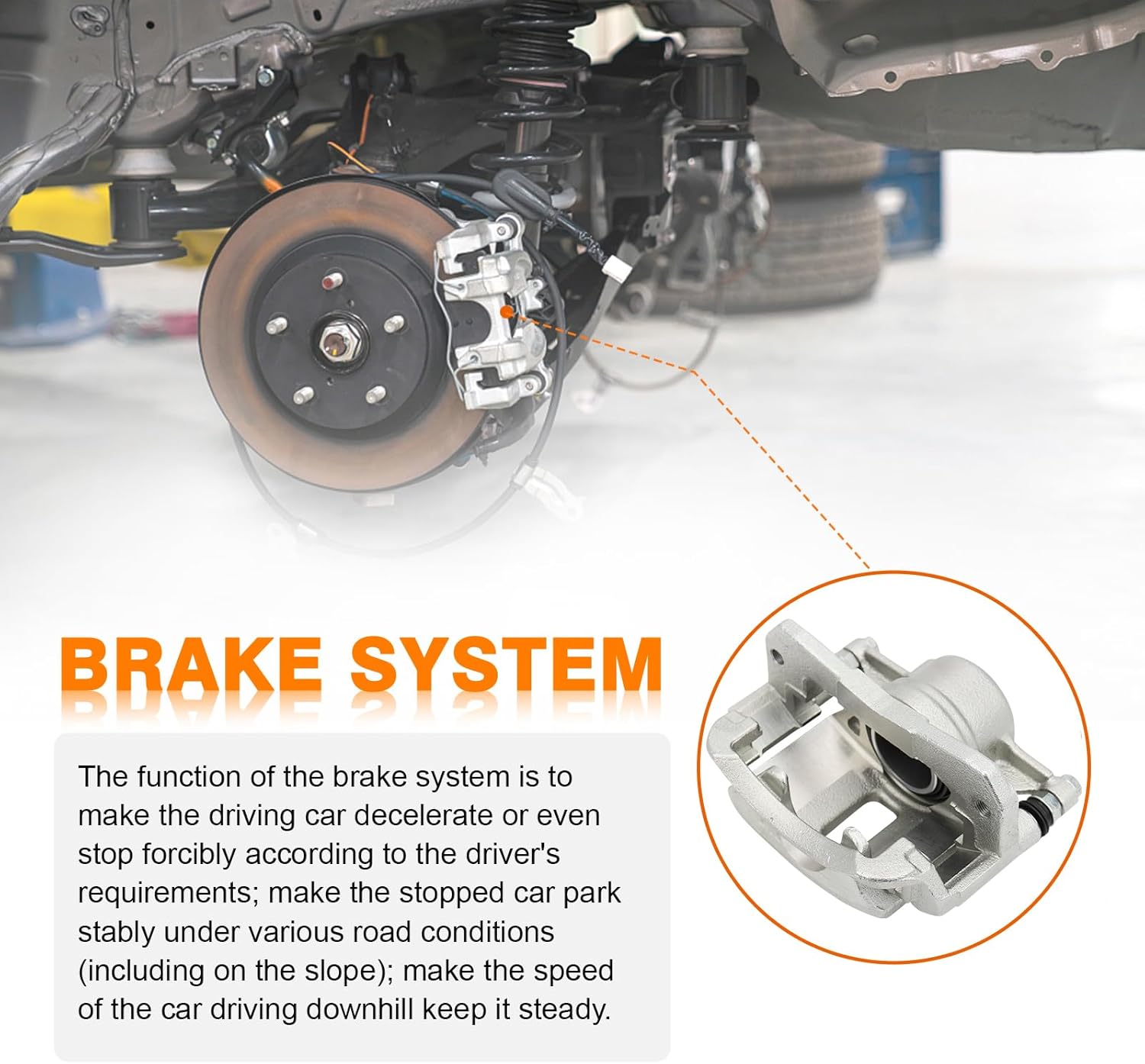 DRIVESTAR 19B1569 Front Driver Left side Brake Caliper, fit 1992-1996 for Toyota Camry, replace for 4775033111, 4775006030, 4775033110