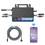 800W Micro Inverter with Integrated Wi-Fi, 0% VAT, Plug & Play Inverter – Ideal for Balcony Power Plants, PV VDE-Certified, IP67 Waterproof, MPPT Technology, App-Controlled