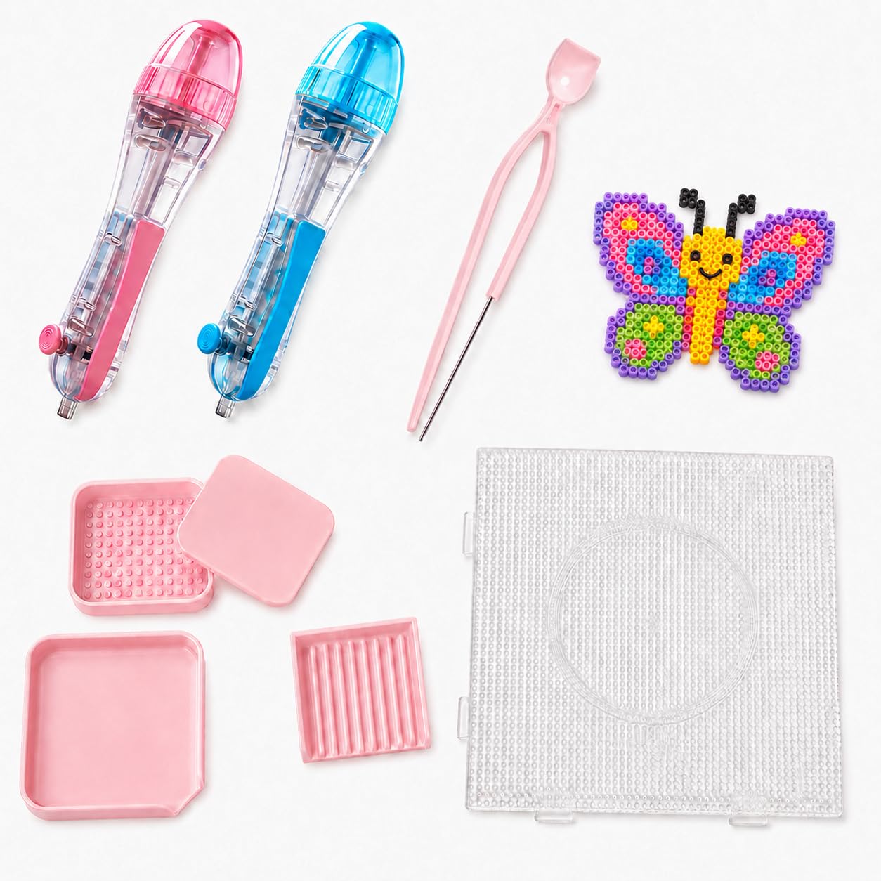 8pcs Perler Beads Kit, DIY Craft Accessories with Bead Pens