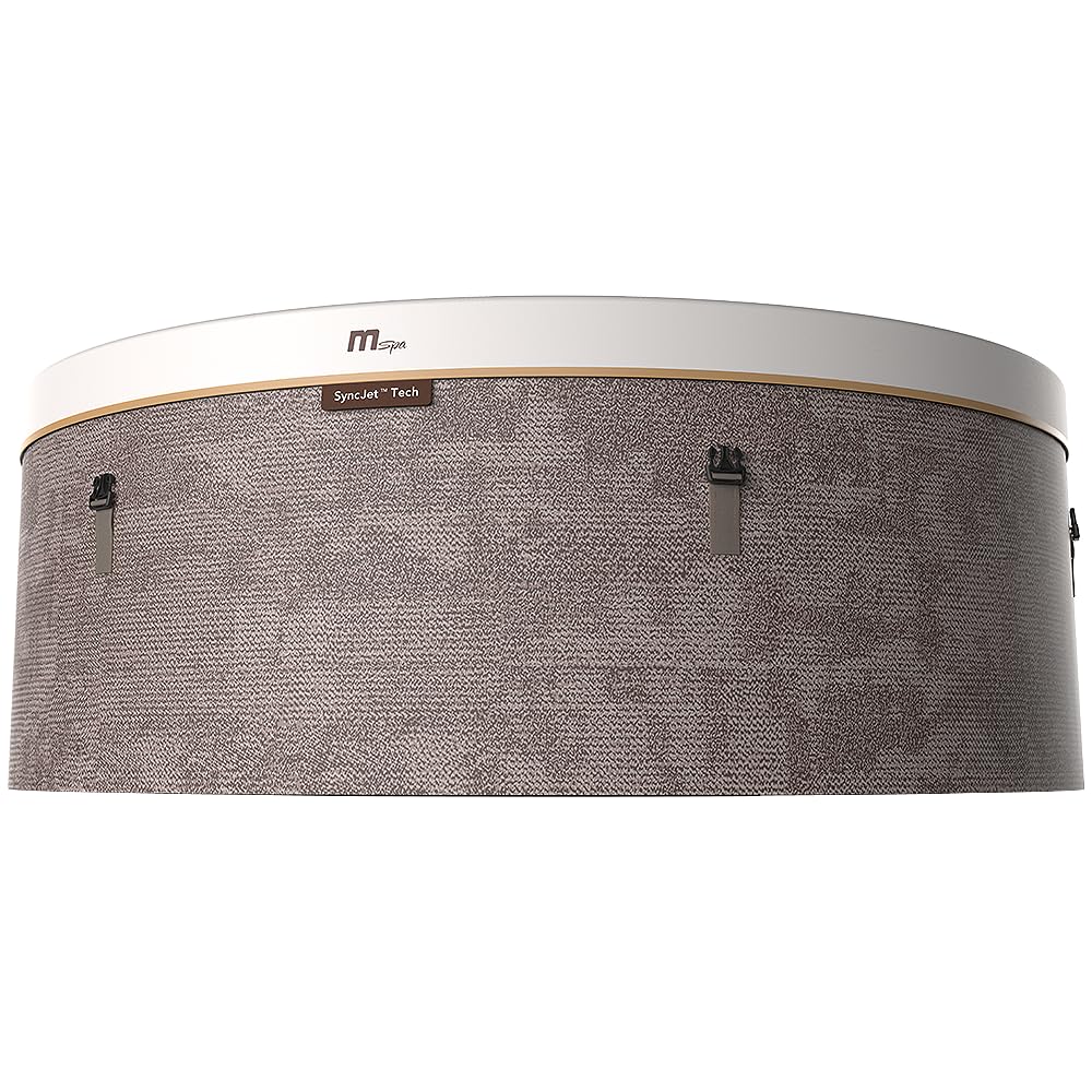 TEMPO STYLE - Vasca Idromassaggio semirigida circolare Cocoon-Eco | 1.80 Ø x 0.65 H | 130 getti d'aria massaggianti | Riscaldatore | Camera d’aria e rivestimento per conservazione del calore inclusa