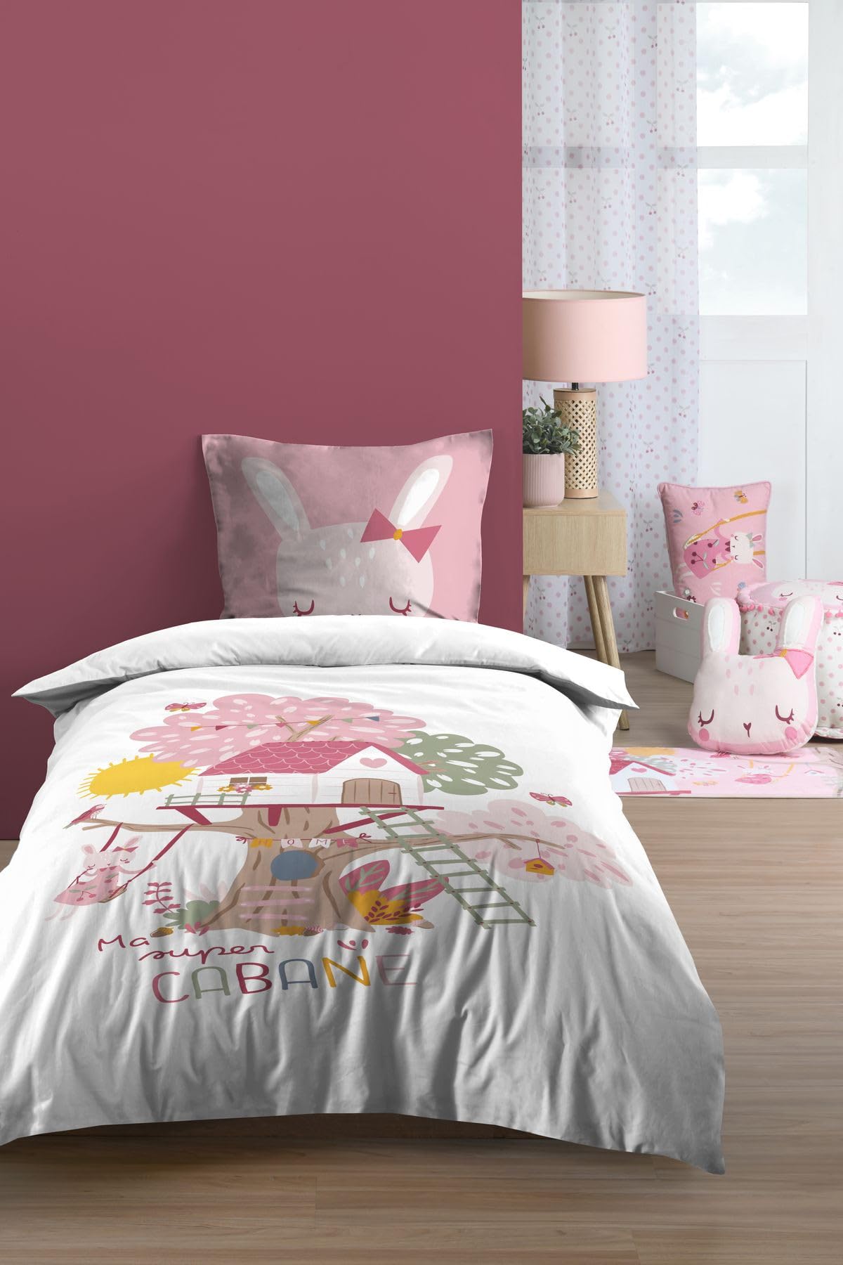 Parure Matty 1 PERS 140X200 cm avec 1 taie d'oreiller pour lit simple