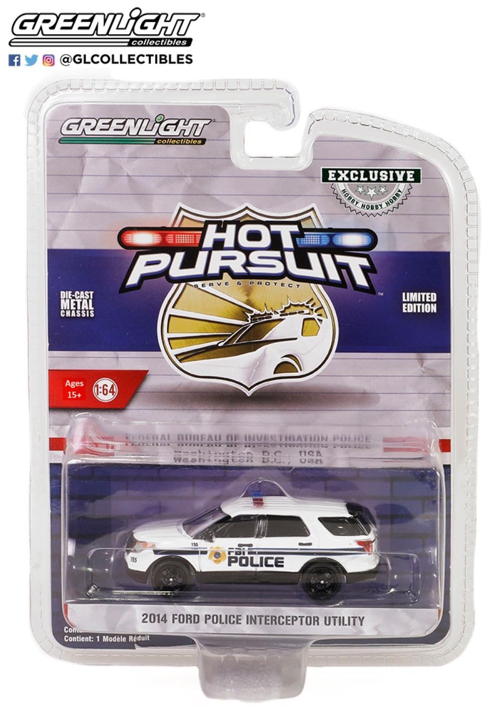 Amazon.co.jp: Greenlight 43025-D Hot Pursuit Special Edition - FBI