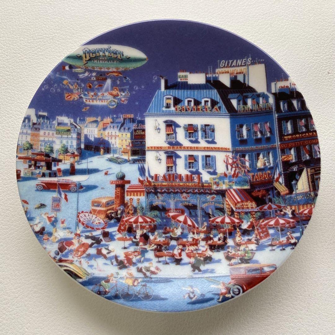 Amazon.co.jp: ヒロヤマガタ 絵皿 飾り皿 絵画 ペリエ レイニー