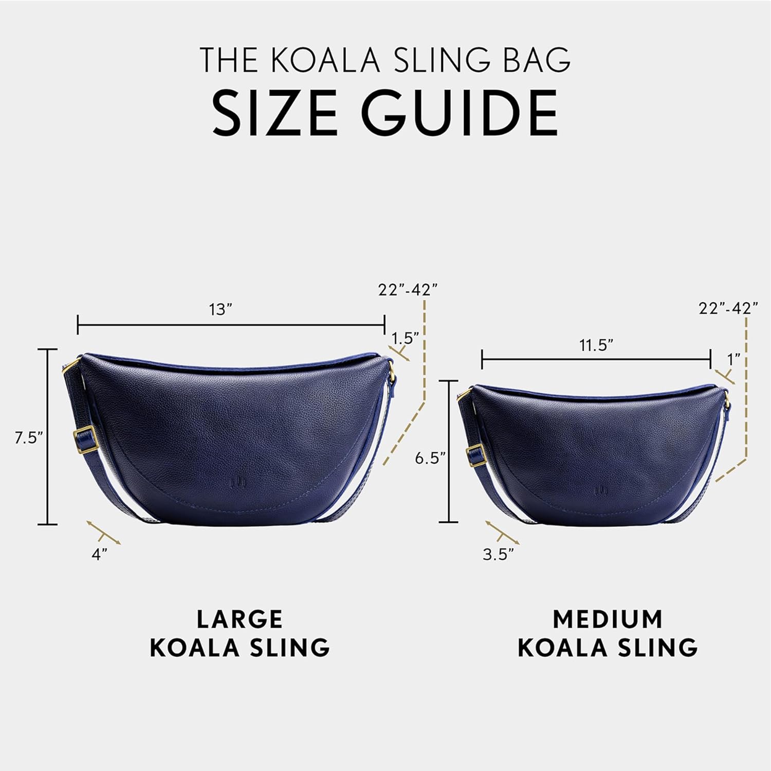 Portland Leather Goods Koala Sling Bag – Leather Sling with Adjustable Strap – Handmade from the Finest Full-Grain Hides - Image 5