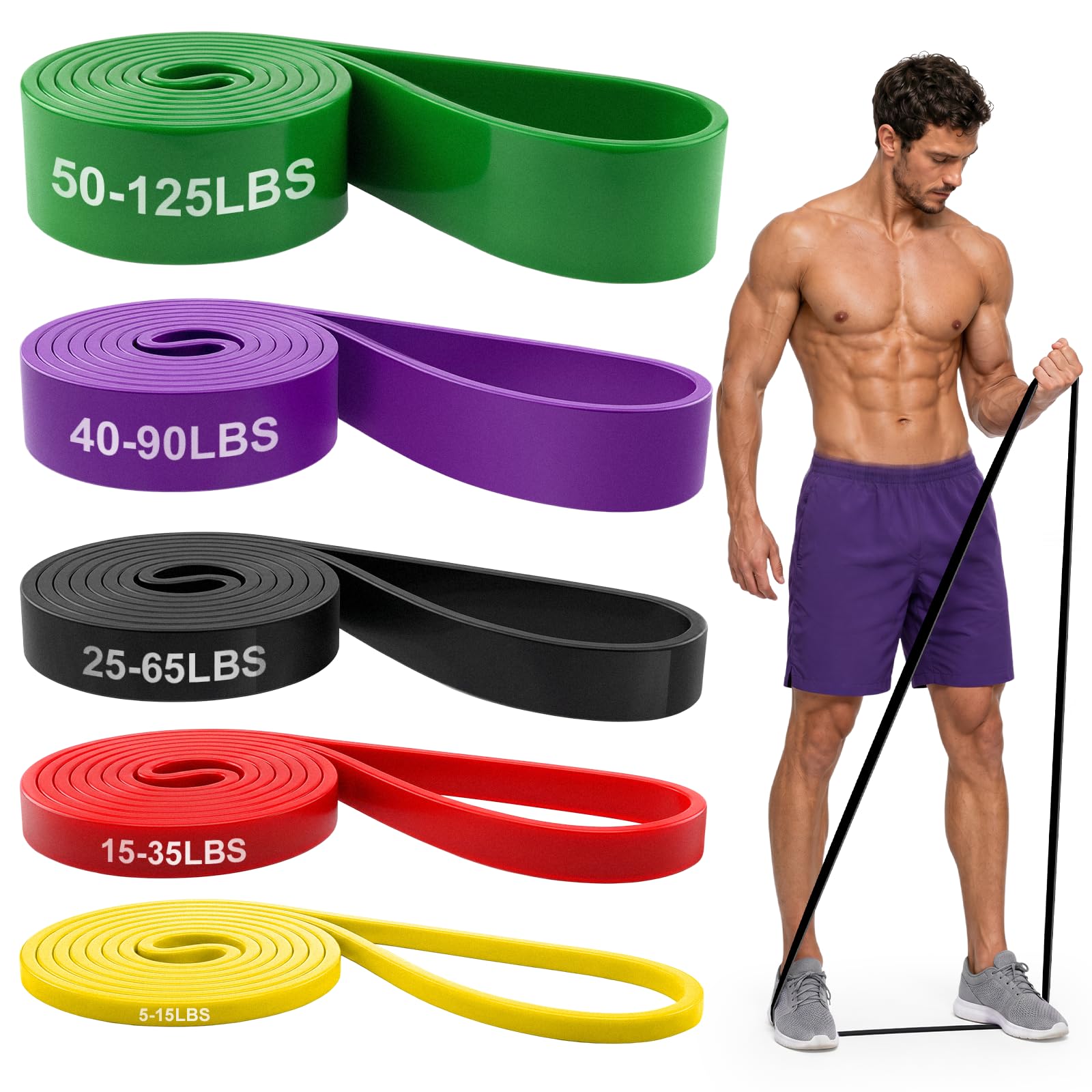 exercise bands resistance bands set