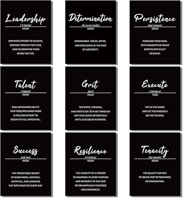 25 Picture Wall Ideas That Instantly Turn Blank Walls Into Art 153 9 Pieces Inspirational Phrases Wall Art Prints Motivational Sayings Quot...