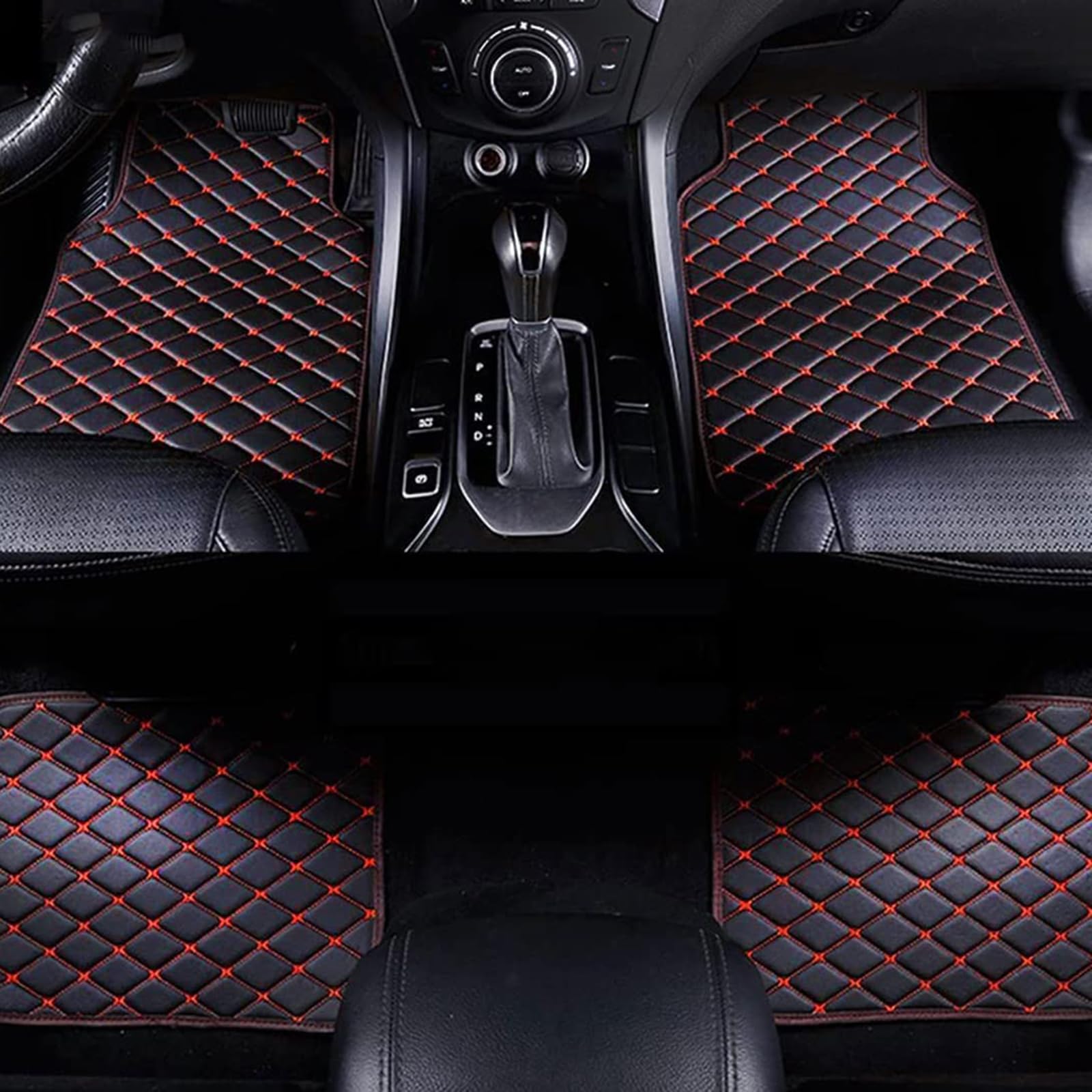 Car Floor Mats for Mercedes Benz A Class W177 A160 A180 A180d A200 A200d A220d A250e A260 AMG A35 A45 RHD, All Weather Leather Car Floor Mats, Waterproof and Anti-Slip Floor Carpet Mat
