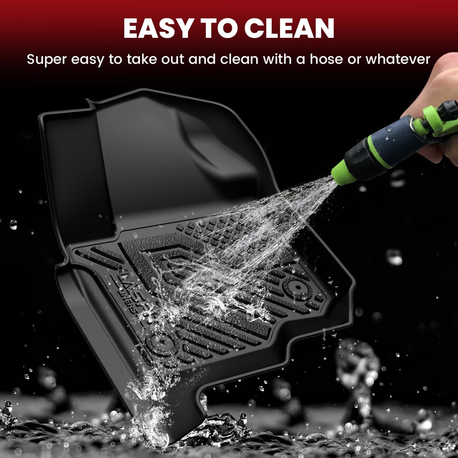 LASFIT Floor Mats for Ford Expedition Standard(Not for Max Models) 2021 2022 2023 2024 8 Seats(Not Fit 7 Seats), All Weather TPE Custom Fit for SUV Car Liners, 1st& 2nd& 3rd& Cargo Liner, Black 5pcs - Image 6