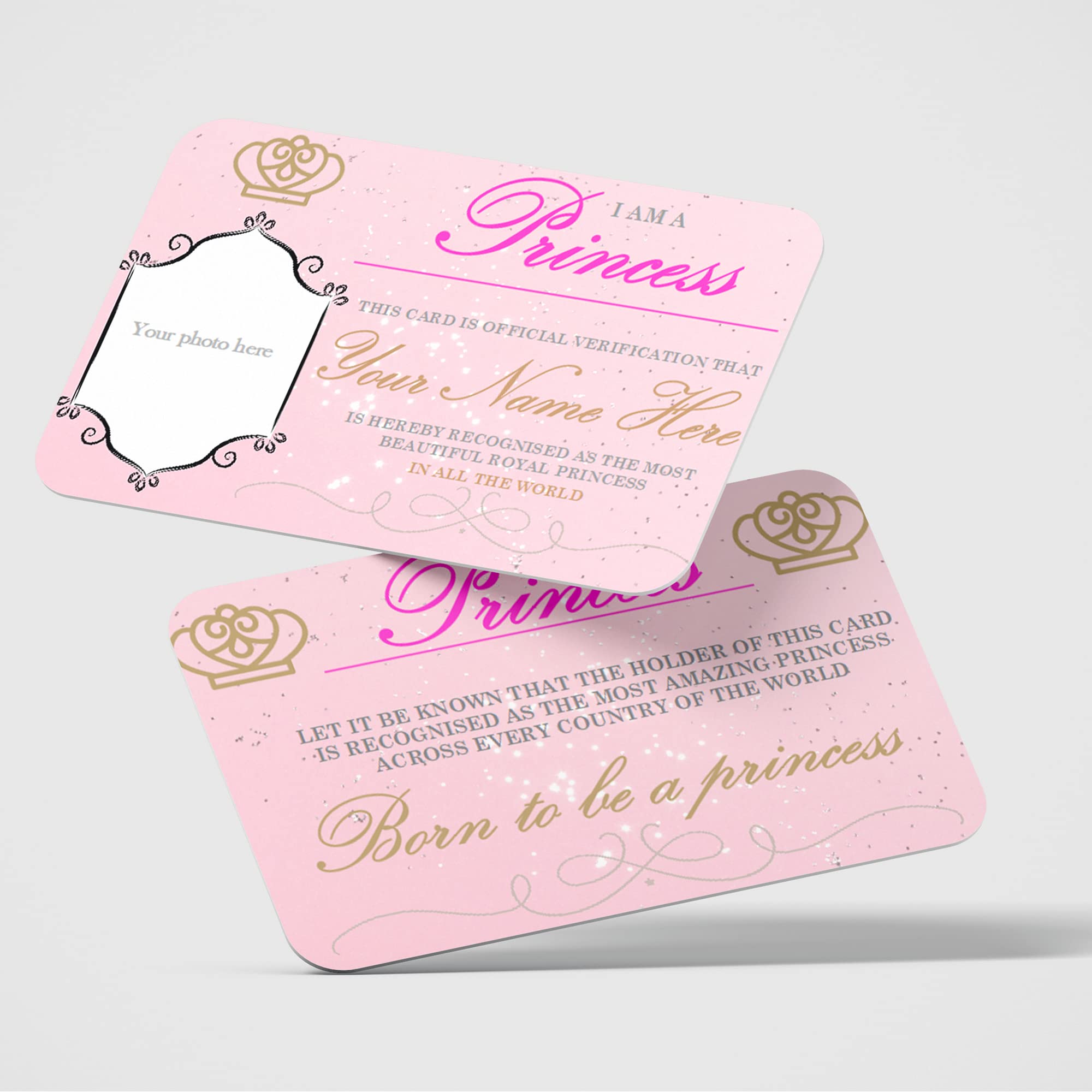 Princess Novelty ID Card & Lanyard for Children โ Pretend Play Identification Badge