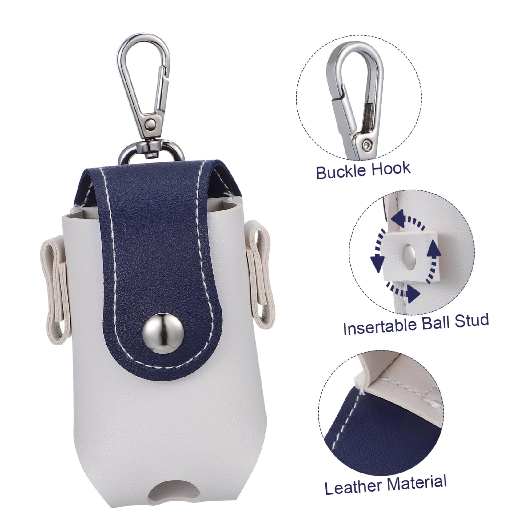Toyvian Golfs Ball Halter Taillentasche Praktische Golf Tee Aufbewahrung Strapazierfähiger Golfball Organizer Für Männer Und Frauen Blau Für Golfspiel