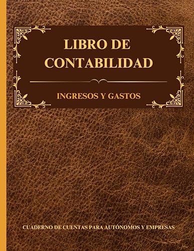 Libro de contabilidad ingresos y gastos Libro de cuentas corrientes y caja para autónomos y pequeñas empresas, Cuaderno contable Diario de caja 120