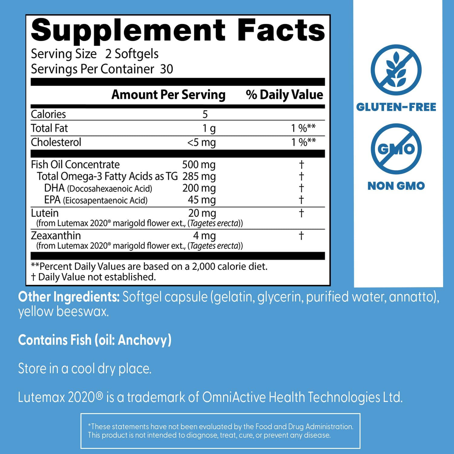 Doctor's Best Natural Vision Enhancers for Men & Women Non-GMO, 60 Softgels — Amazon image 4