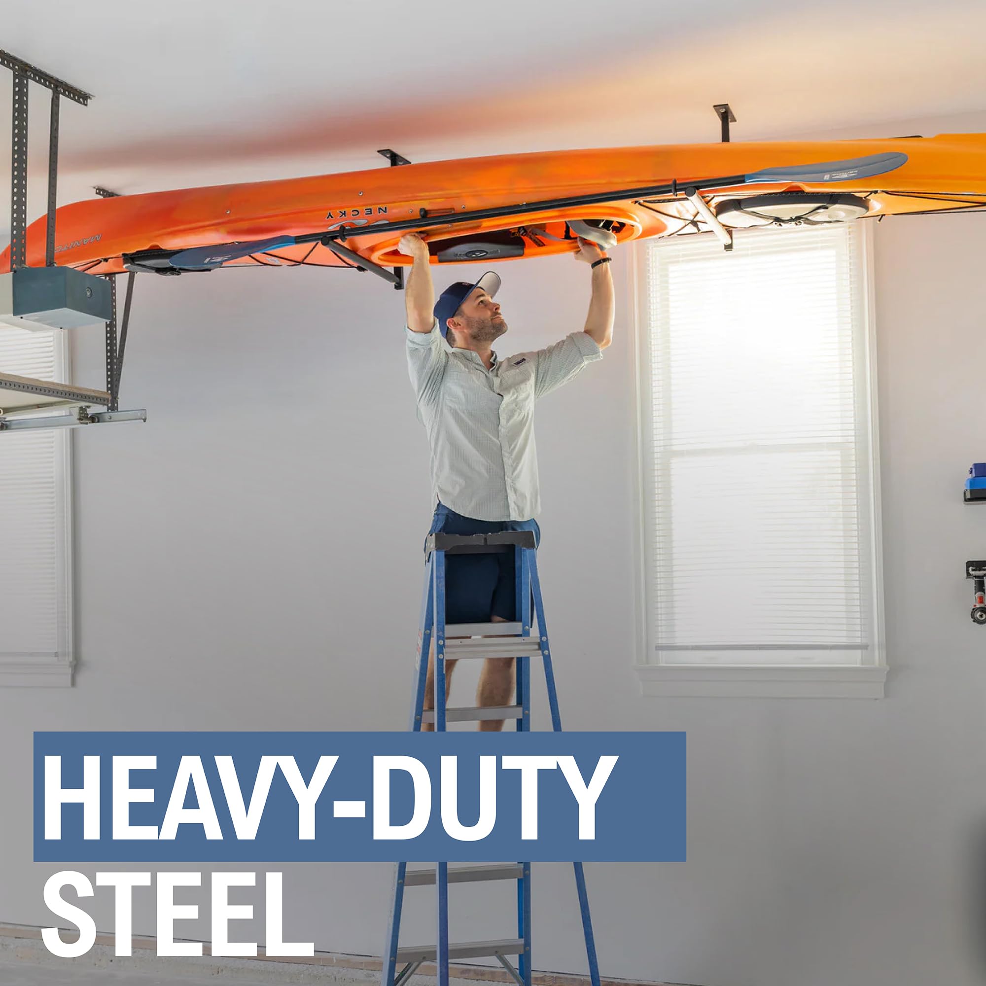 StoreYourBoard Support de Plafond pour Kayak, support de Rangement réglable, système de Garage