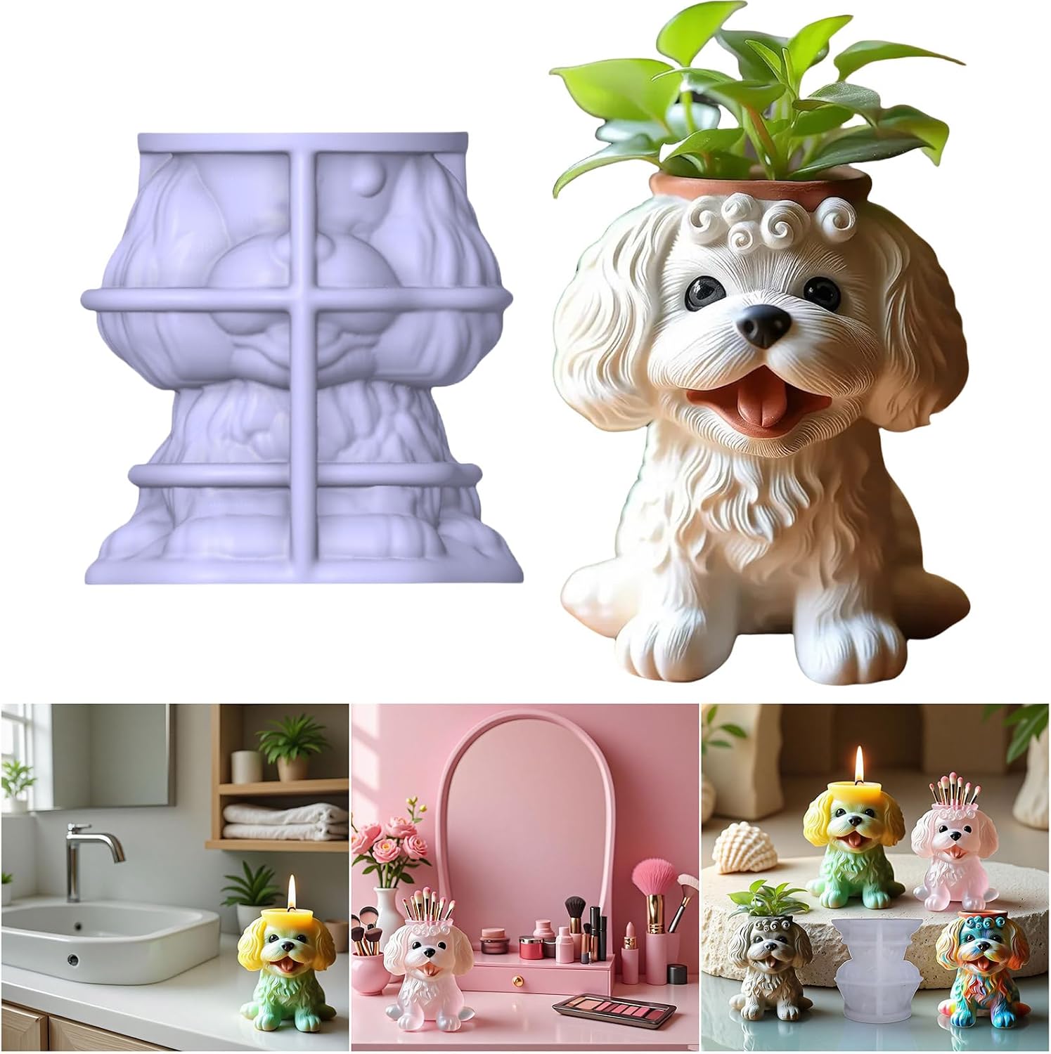 Food Grade Silicone Mold for Unique Plant Pots