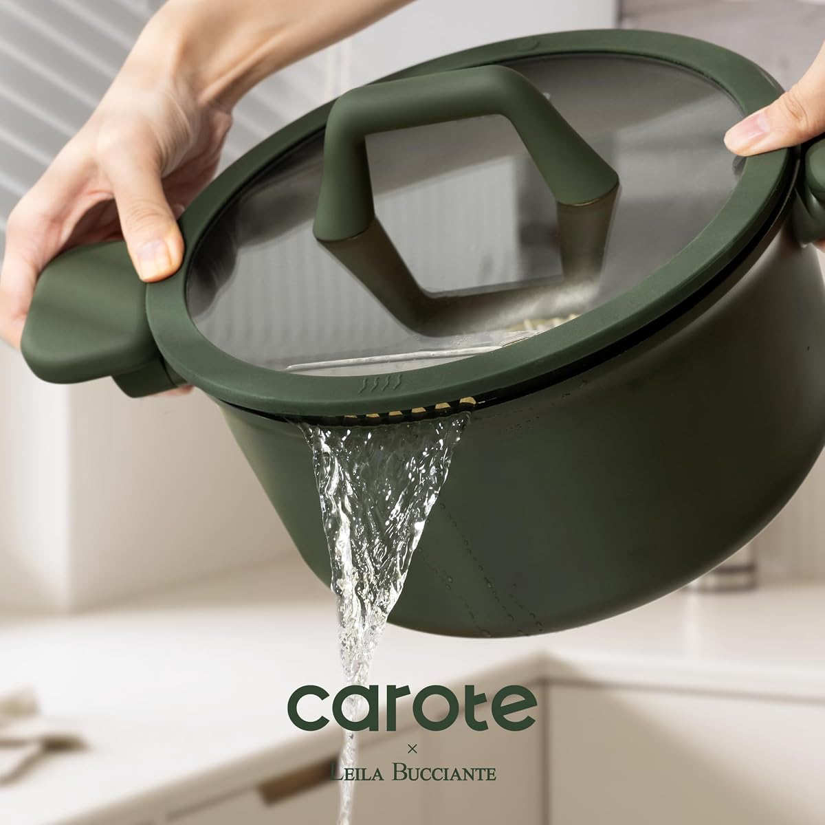 CAROTE 31pcs Pots and Pans Set, Nonstick Cookware Set Green 31 Piece image 1