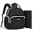mommore Diaper Bag Backpack Small Diaper Backpack Mini Travel Baby Bag Quilted Diaper Bag with Insulated Pockets, Stroller Straps