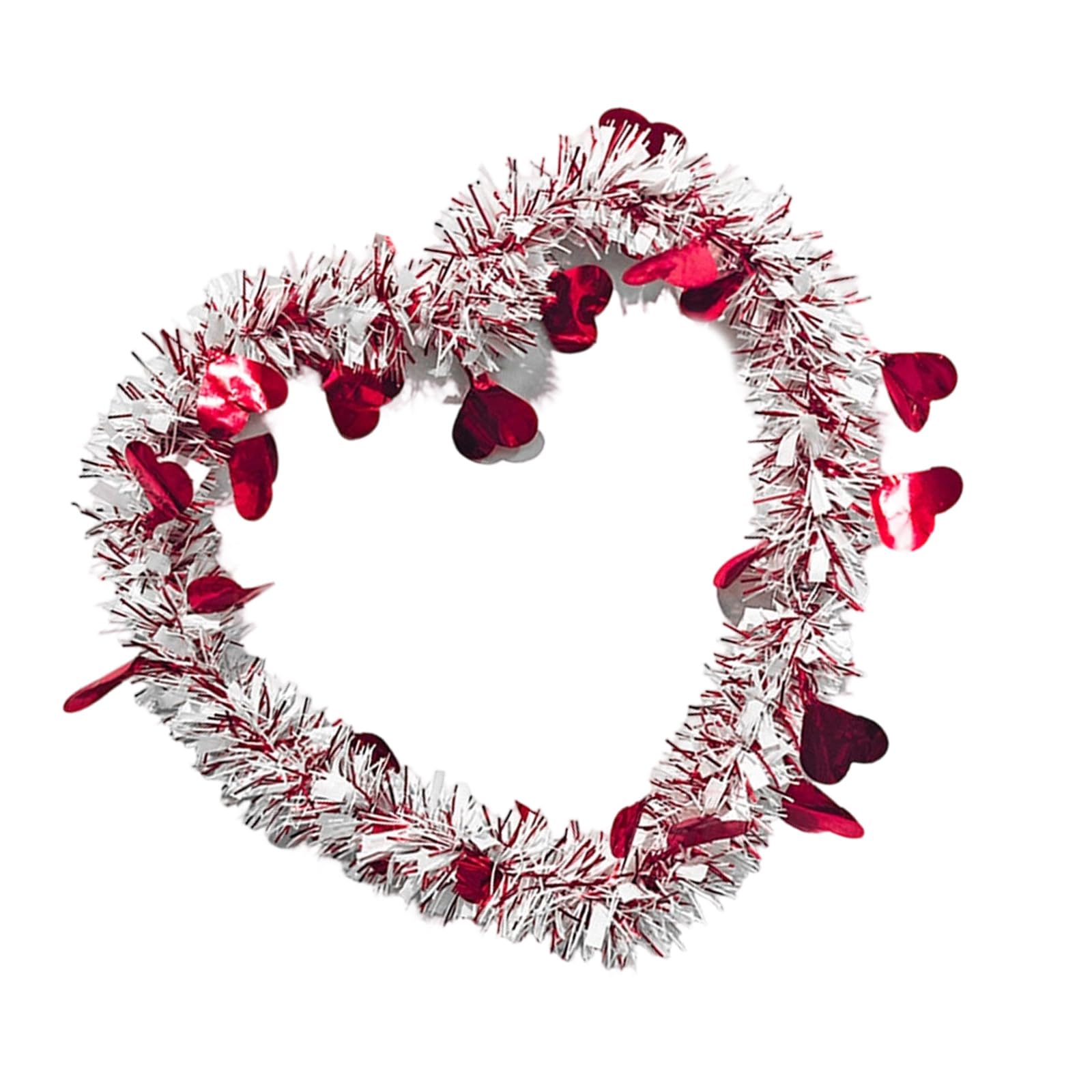 Buxuaaaa Valentine ' s Day Door Wreath for Dorms Apartments Decorative Garlands for Parties and Gatherings LED Heart Door Wreath with Soft Glows for Valentine Parties and Home Decor
