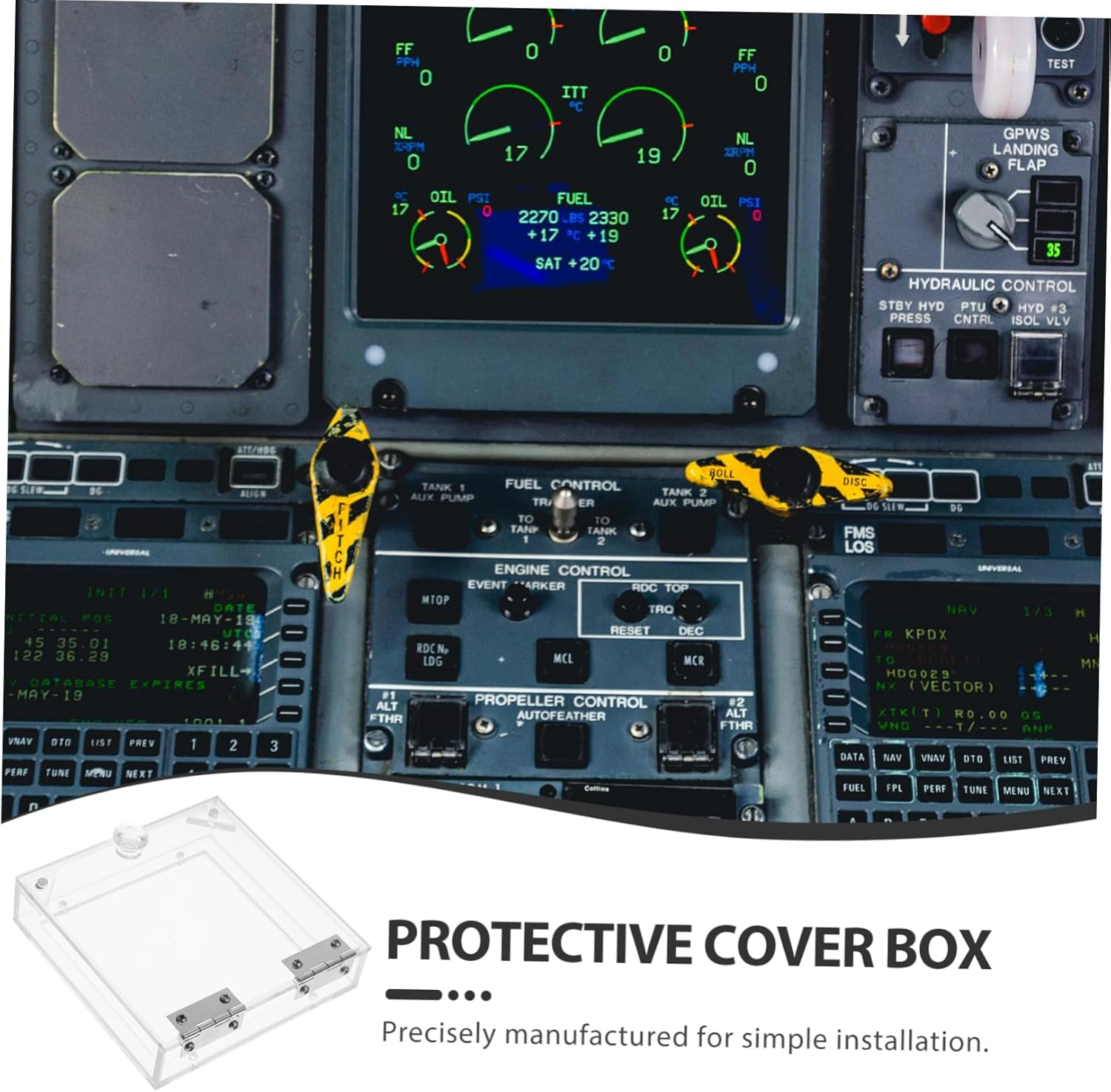 Luxshiny Safety Mask Emergency Switch Guard Emergency Stop Button Protective Cover Button Cover Push Button Protective Cover Fire Pull Station Cover Doorbell Cover Transparent Acrylic