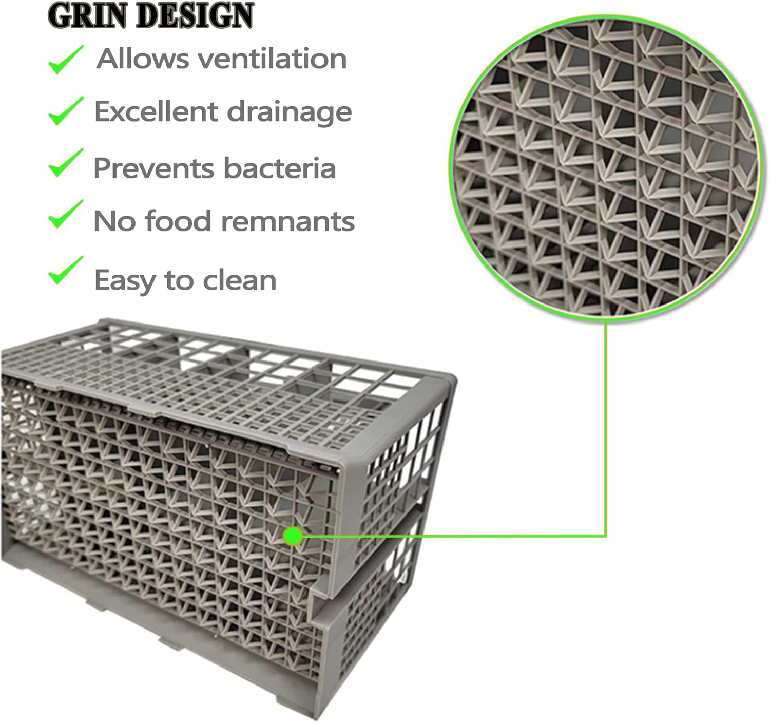 Universal Dishwasher Cutlery Basket, Multipurpose Dishwasher Basket Replacement, Dishwasher Utensil Basket fits for Various Dishwashers