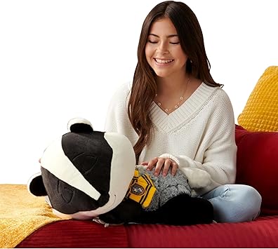 Jazwares Harry Potter Hufflepuff Badger 18-inch Sleeping Plush - Ultrasoft Officially Licensed Warner Brothers Product Ages 2+