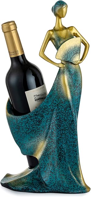 NUPTIO Wine Racks Single Bottle Wine Holder Countertop & Tabletop Holder Dining Table Centrepiece Ornaments for Living Room Kitchen Storage Rack Cabinet Interior Decor Gifts for Christmas Friends