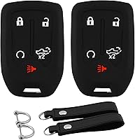 Vista 28 de Funda para Llavero de Silicona para Auto Compatible con Ford F150 Explorer Mustang Edge, para Lincoln MKZ MKX MKC con 5 Botones, Protector Completo