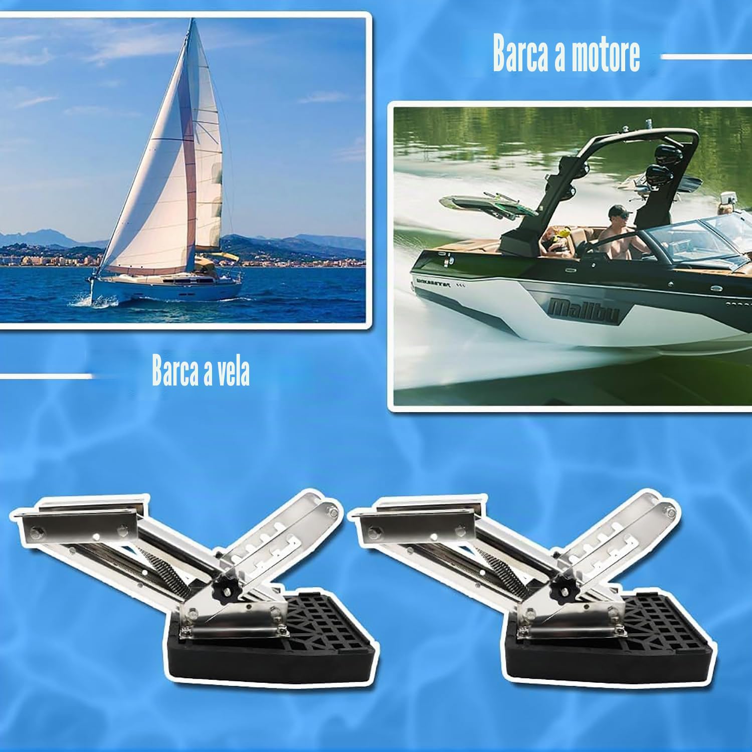 Soporte de Motor Fueraborda,Accesorio Ajustable para Embarcaciones,Acero inoxidable,Carga máxima 20hp,para Yates Lanchas Rápidas