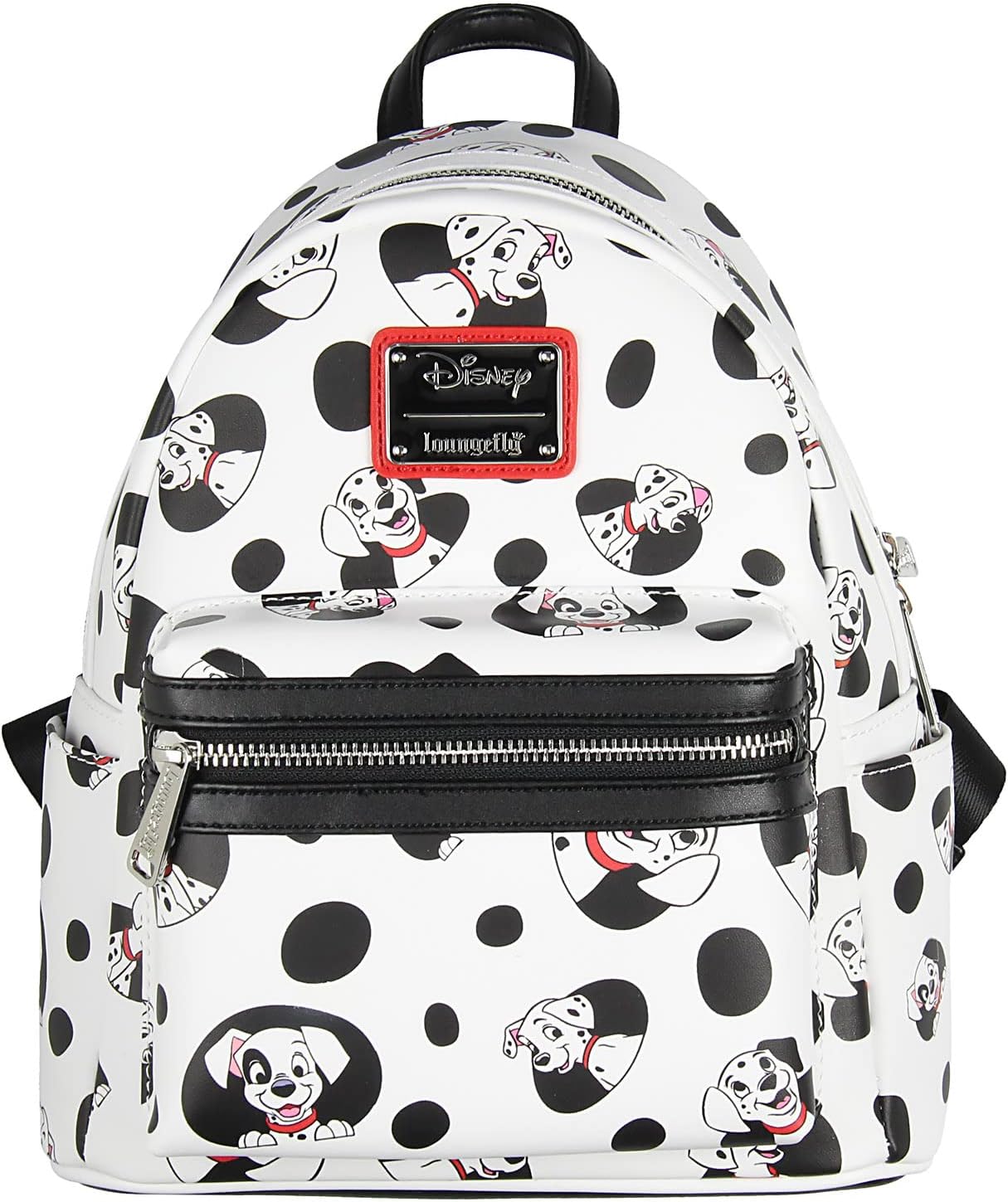 Disney 101 Dalmatians Spots and Pups Lucky Penny Patch Allover Print Mini Backpack 11"