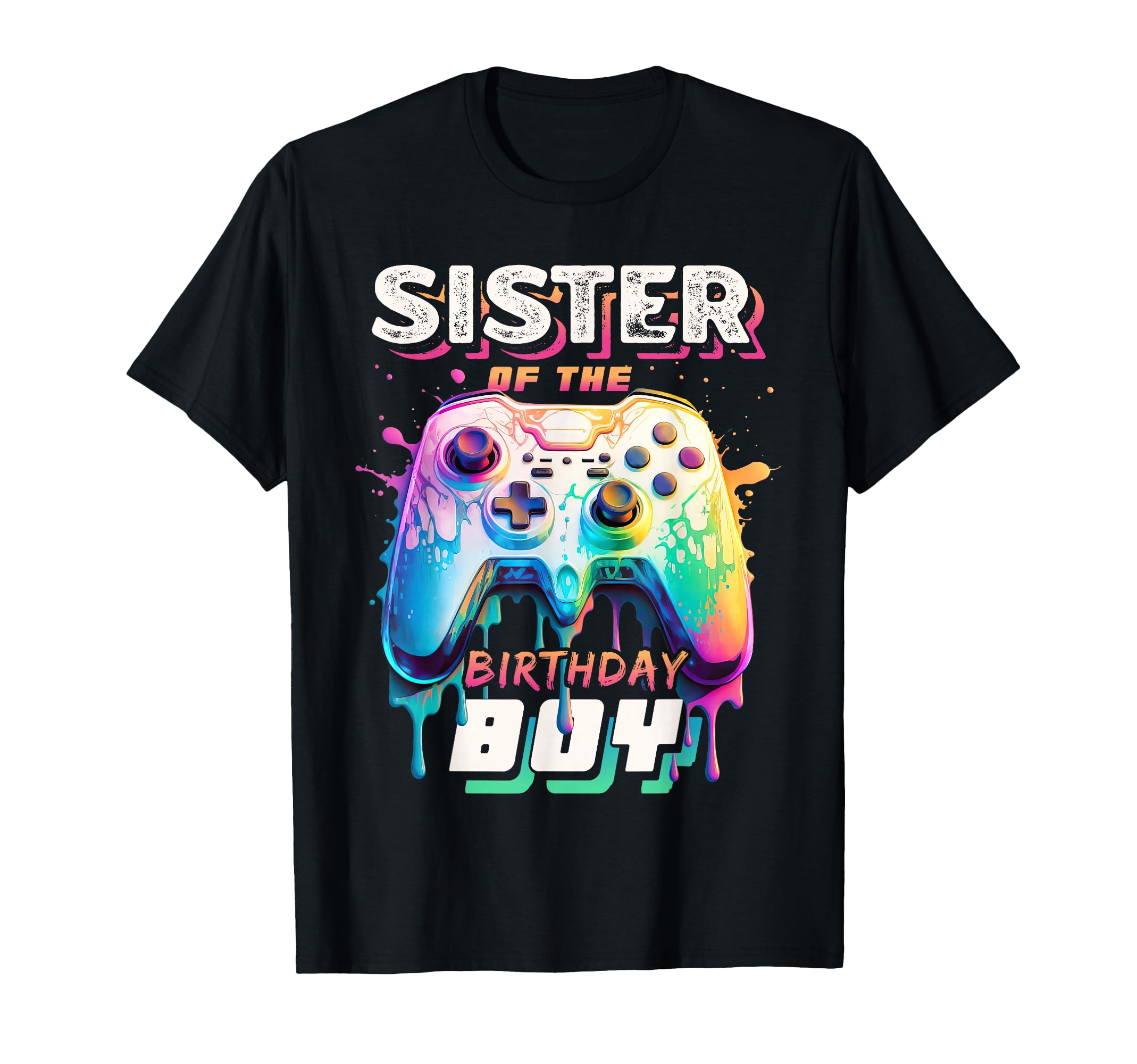 Sister of The Birthday Boy Matching Video Game Birthday T-Shirt