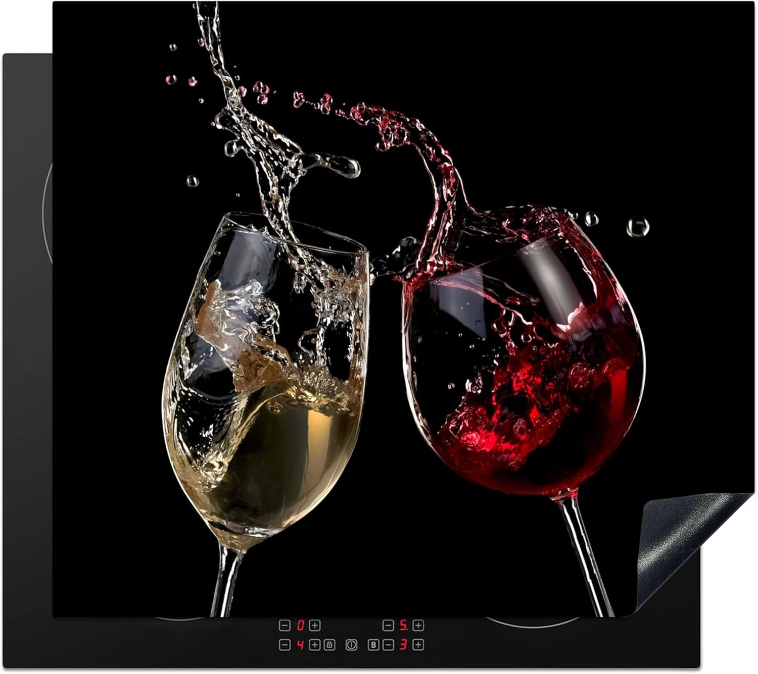 SMTDeco Herdabdeckplatte Mit Landschafts-Motiv - Induktionsschutzmatte 60x52 Cm In Gelb