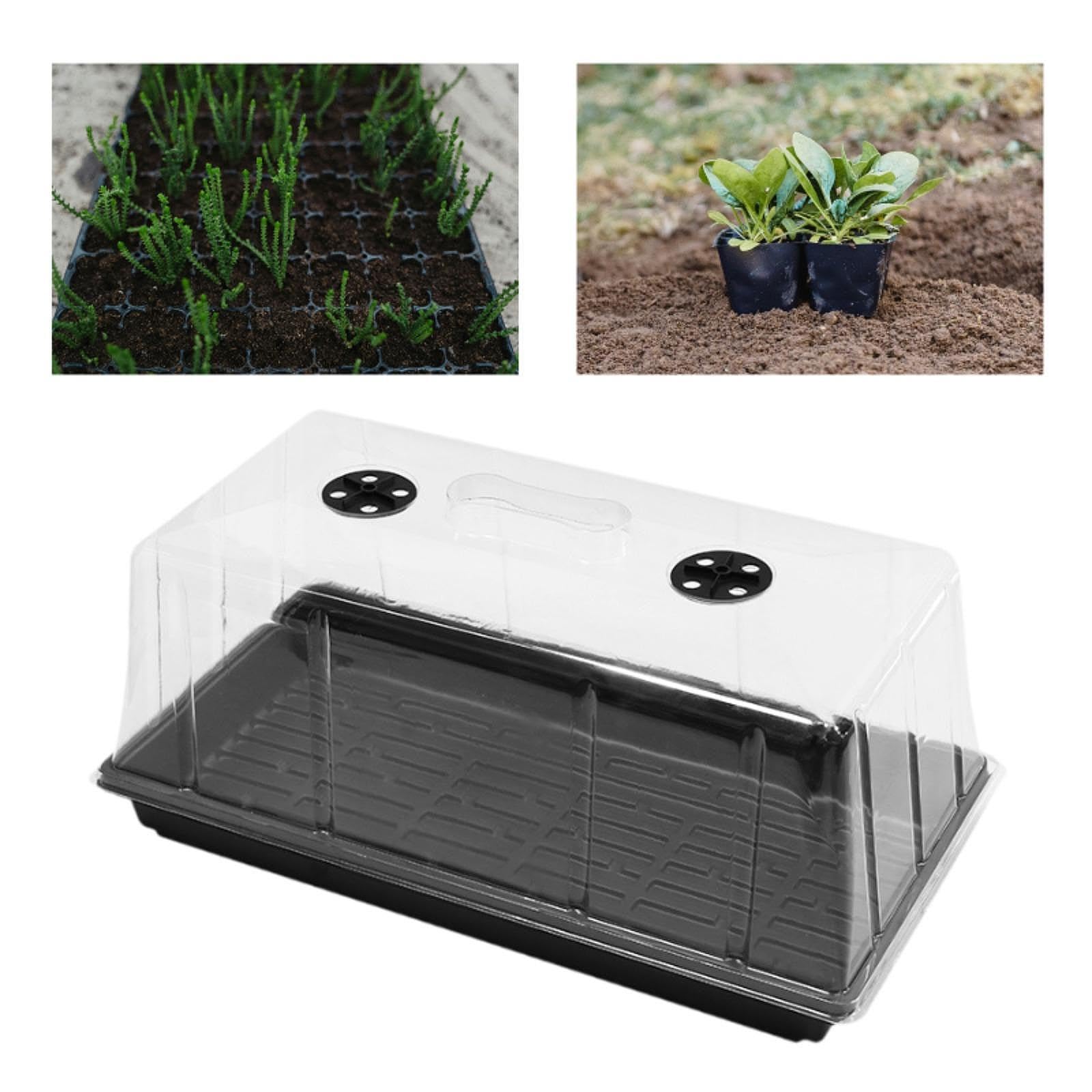 Plateau De Culture pour Semis | plastique PS, ventilation ajustable, réutilisable, pour fleurs et légumes