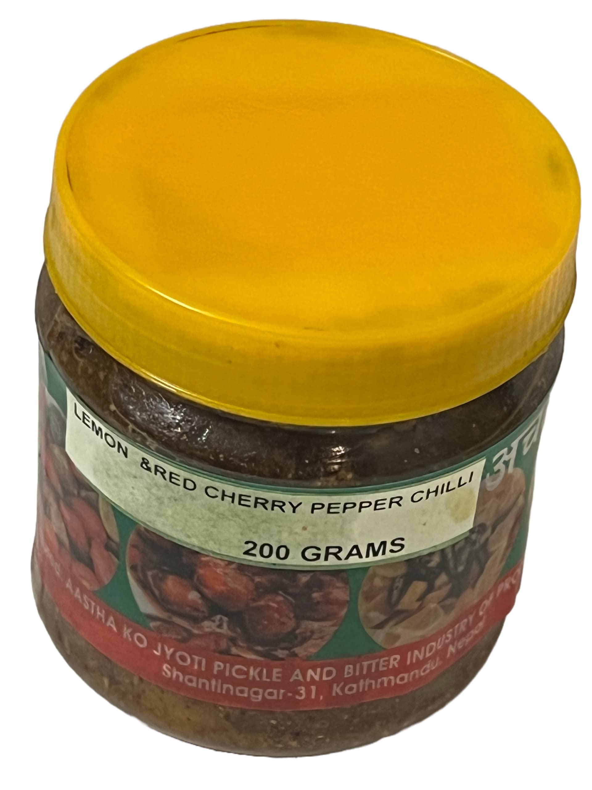 Snow Hill Authentic Nepali Akabare Khursani Powder Pickle Chhop Achar, Lemon & Gooseberry Mix Spicy - Natural Typical Nepali Flavor, Super Spicy Akabare Khursani Achar Chhop 200G