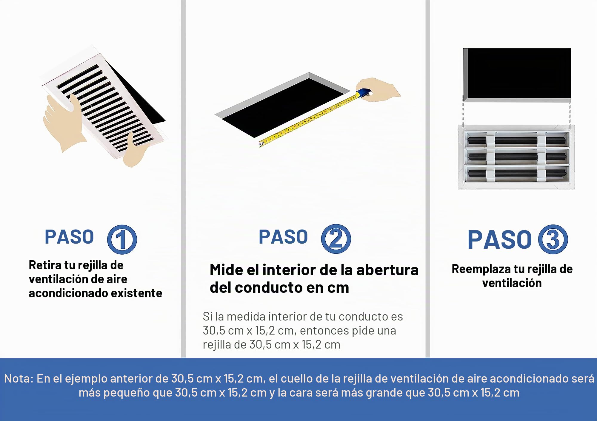 BUILDMART - Cubierta de ventilación de CA moderna blanca de 28x4 (71x10 cm) - Rejilla de ventilación decorativa - Difusor de ranura lineal estándar - Rejilla de registro para techos, paredes y suelos