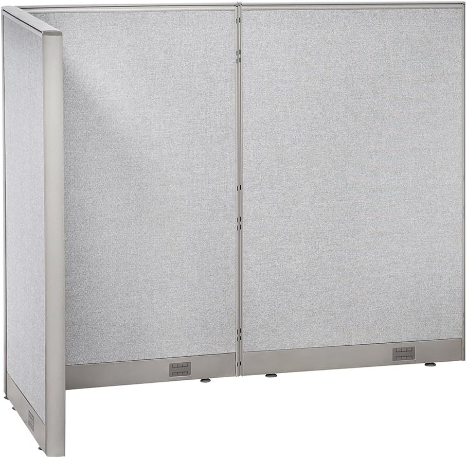 GOF Freestanding L Shaped Office Partition, Large Fabric Room Divider Panel, 36" D x 72" W x 60" H