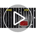GRILLART Grill Brush Bristle Free. SteamWizards BBQ Replaceable Cleaning Head, Unique Seamless-Fit Scraper Tool for Cast Iron/Stainless-Steel Grates, Safe Barbecue Grill Cleaner-Red