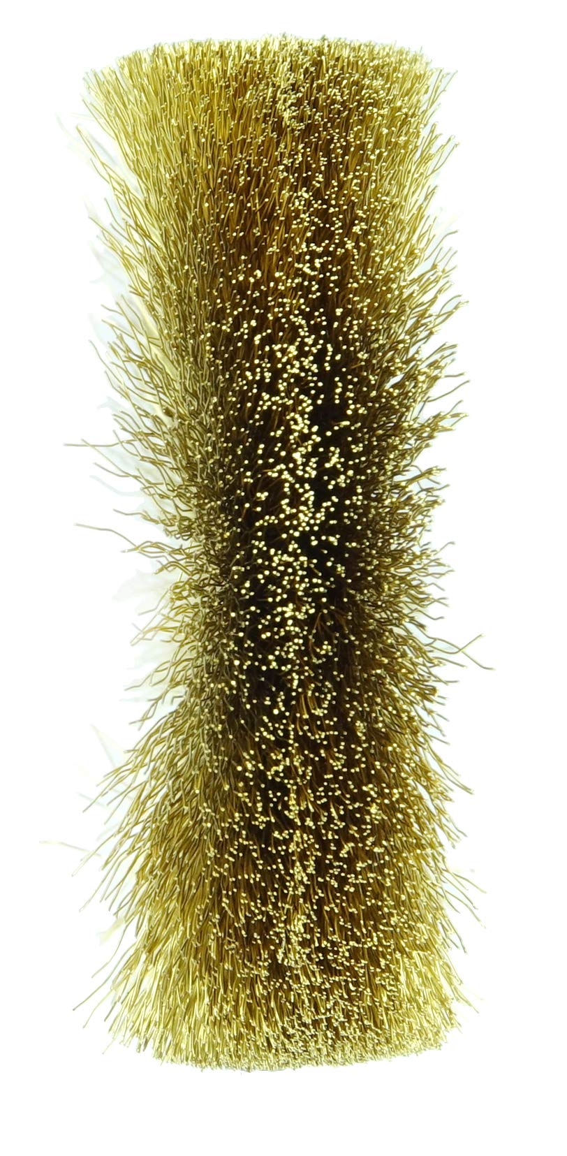 Weiler 29059 Rueda de alambre engarzado, 5 cm de diámetro pequeño, relleno de latón de 0,05 pulgadas, agujero de 1/2" (paquete de 10)
