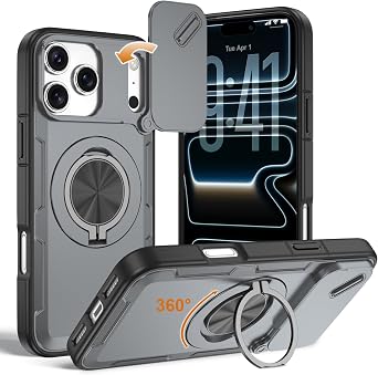 for iPhone 18 Pro Max / 17 Pro Max Case Camera Cover Gray ZJ