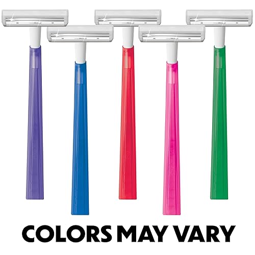 Vista 2 de BIC Silky Touch Women's Disposable Razors, With 2 Blades, Pretty Pastel Razor Handles, 40 Count Value Pack of Shaving Razors