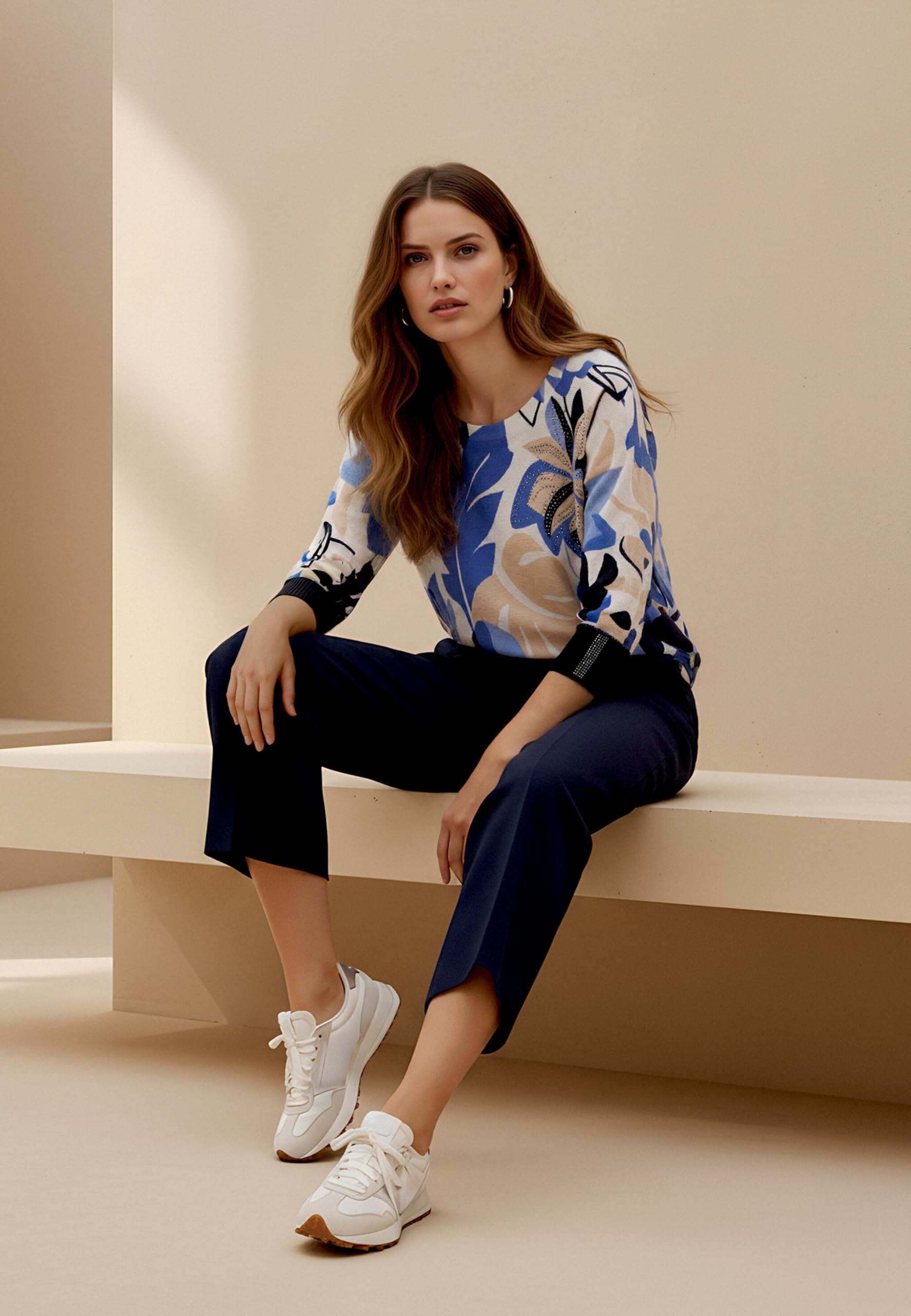 Betty Barclay Damen Strickpullover mit Print