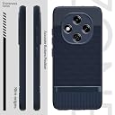 Pikkme Back Cover for Oppo F31 Pro 5G Camera Protection 3D Hexa Cube Design Silicone Protective Bumper Case (Blue) gallery image